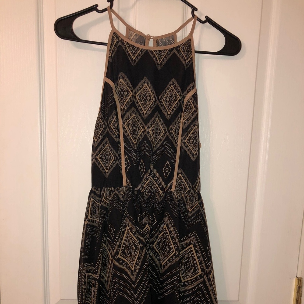 Black & Tan Tank Top Dress
